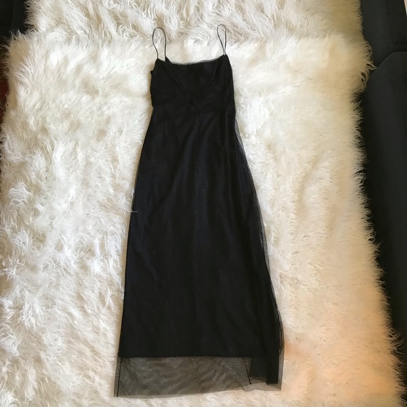 Max Studio Dresses & Skirts - MAX STUDIO LEONMAX BLACK SHIMMER MAXI DRESS